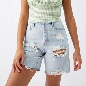 EUC PacSun high rise boy shorts, size 24